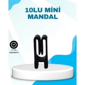 Resim Teknodayım Teknolojik Poşet Kapatma Mandalı Hava Geçirmez Siyah 10 Adet Set Seri 2026 