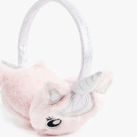 Resim Kız Çocuk Unicorn Peluş Kulaklık 