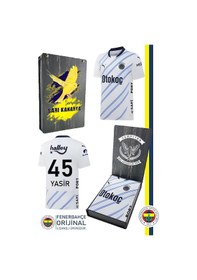 Resim Fenerbahçe 23/24 Lacivert Kişiye Özel Çocuk Forma Ahşap Kutulu 057 Beyaz 