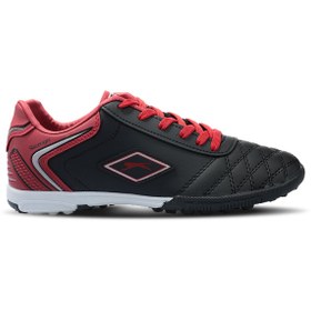 Resim Slazenger HUGO HS Erkek Halısaha Futbol Ayakkabısı Siyah / Kırmızı 