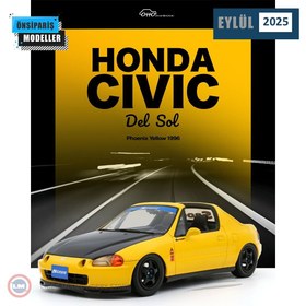 Resim 1:18 1996 Honda Civic Del Sol Spoon Phoenix Yellow 