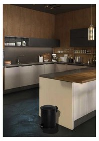 Resim 5 Lt Vintage Pedallı Çöp Kovası Siyah 