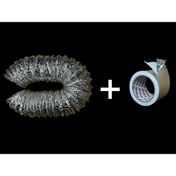 Resim KOÇ MENFEZ FLEX BORUSU-ASPİRATÖR BORUSU 3M YANINDA 1M İZOLOE BANT 