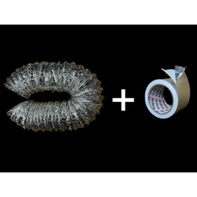 Resim KOÇ MENFEZ FLEX BORUSU-ASPİRATÖR BORUSU 3M YANINDA 1M İZOLOE BANT 