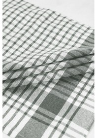 Resim Pamuklu Yeşil Renkli Pöti Kareli 4'lü Kurulama Bezi, Beslenme Örtüsü, Servis Peçetesi 