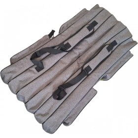Resim Modibags 160 cm Koyu Gri Olta Kamış Çantası 6 Gözlü ve 4 Cepli Ergonomik Taşıma Özelliği 