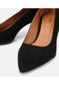 Resim Hotiç Kadın Süet Deri Siyah Esnek Tabanlı İnce Topuklu Stiletto 01ayh312500a100 Siyah 