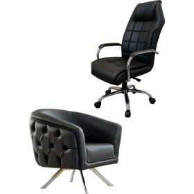 Resim Garden House Döner Ayaklı Ofis Koltuğu 1 Adet Tekli ve Makam Koltuğu 