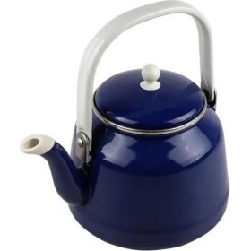 Resim PremiumPort Vintage Emaye Demlik, 1,5l, Şık Lacivert Tasarım, Dayanıklı ve Kullanışlı 