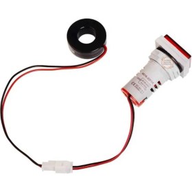 Resim Normadia 22MM Dijital Kare Voltmetre-Ampermetre Ac 60-500V 0-100A Kırmızı 