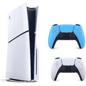 Resim Sony Playstation 5 Slim 1 TB + Cd Edition + 2 Mavi Dualsense Kol (İthalatçı Garantili) 