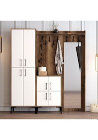 Resim Variant Variant Berlin Abc Portmanto Ceviz/Beyaz 