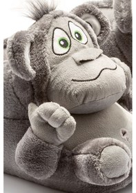 Resim Twigy Monkey Unisex Hayvanlı Panduf Gri 36/43 AA0601 Gri 