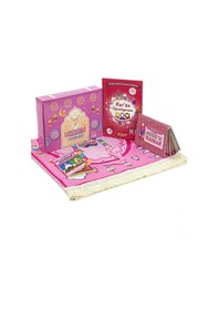 Resim Kızımın İbadet Seti Namaz Ve Kuran Öğreniyorum Çocuk Seccade Seti Pembe 