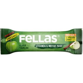 Resim FELLAS Elmalı ve Tarçınlı Vitamin & Meyve Bar 35g 