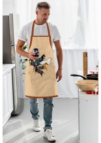 Resim Adawall Figüratif At Tasarımlı Mutfak Önlüğü 