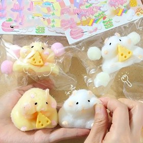 Resim 1 adet Sıcak Plastik Poliüretan Sıkılabilir Hamster Sıkma Oyuncağı, Yumuşak Sıkma Patlatma Fidget, Çocuk Eğlence Oyunu, Duyusal Deneyim, Tatil Partileri, Cadılar Bayramı, Noel Hediyeleri için İdeal 