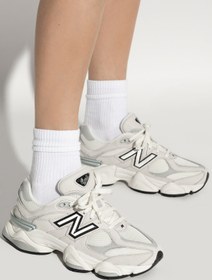 Resim New Balance 9060 'Sea Salt' Sneaker Beyaz Günlük Spor Ayakkabı 