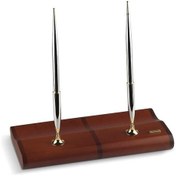 Resim Scrikss Masa Takımı Parlak Sapeli Ağacı Dolma-Tükenmez Gold 