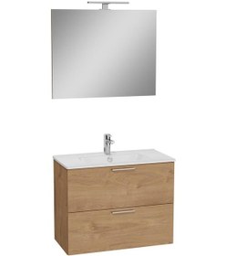 Resim Vitra Mia Banyo Dolabı Seti 80 Cm Çekmeceli Altın Meşe 67093 Diğer 