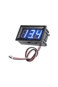 Resim HALL BREATHE 0.56 inç 0-100V 3 Kablolu Dijital Voltmetre, Mavi, Güç ve Gerilim Ölçüm Cihazı 