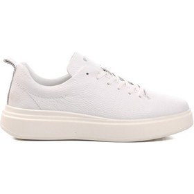 Resim Aspor Beyaz Ortopedik Hakiki Deri Erkek Sneaker Ayakkabı Beyaz 