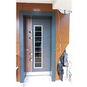 Resim Kompozit Bina Kapısı Camlı Dış Mekana Uygun Bina Kapısı 