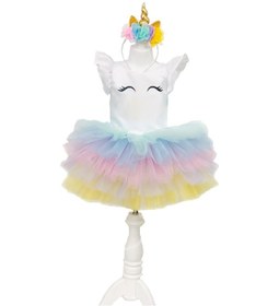 Resim Unicorn Model Kız Çocuk Bebek Abiye Elbise Kostüm (423898411) 