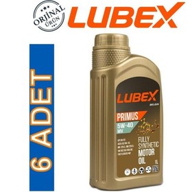 Resim Lubex Primus Mv 5W-40 Tam Sentetik Motor Yağı 6 x 1 L 