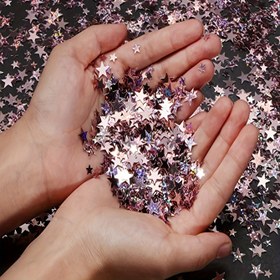 Resim 15g 30g 45g Paket, Yıldızlar Parıldayan Karışık Doğum Günü Partisi Süsleri, El Yapımı DIY Konfeti ile Pentagramlar, Noel Süsleri, Parti Sahne Süsleri, Çeşitli Şenlik Toplantıları 