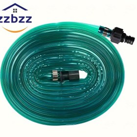 Resim Bahçe Çim Sulama için PVC Sağanak Hortum - Üniversal Konnektör, Düz Esnek Tasarım - Otomatik Tarım için Yağmurlama Hortumu, Çiçek Tarhı Sulama 