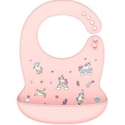 Resim Silikon Babi Önlük Su Geçirmez Tükürük Damlayan Muz Önlükler Karikatür Unicorn-pink Unicorn-pink Çok Renkli 