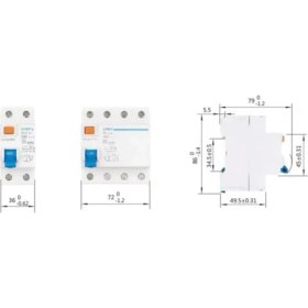 Resim Chint Electric Chint Nl1 Serisi Ac Tipi 4X63A Kaçak Akım Rölesi 6ka 300MA 200231 