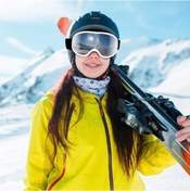 Resim Kangvka 2023 Yeni Sferik Kayak Gözlüğü, Çift Katmanlı Buhar Engelleme, Uv Koruma, Otg Tasarım, Erkek/kadın, Gri Kaplama Kırmızı Lens Kırmızı 