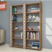 Resim Variant Mobilya City Ikili Kitaplık V1004 - Ceviz / Krem 