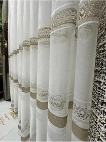Resim Nivemeshome Gardenya 1/3 Sık Pileli Tül Perde Apm,Beyaz 100 X 280 