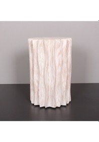 Resim Aksa Beyaz Fildişi Mungur Sehpa 30x50 Cm Beyaz 