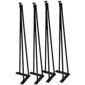 Resim Metal Masa Ayağı ,72 Cm Firkete Ayak 4 Adet Çok Renkli 