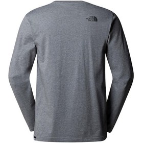 Resim The North Face M L/s Sımple Dome Tee Erkek Tişört Nf0a87qndyy1 Gri 