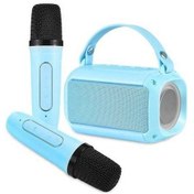 Resim Besthome1 Kablosuz Bluetooth Mikrofonlu Hoparlör Seti - Renkli Işık Efektli Ktv Sistemi, Kullanıcı Defteri İle 