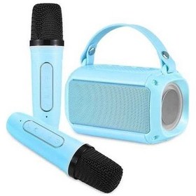 Resim Besthome1 Kablosuz Bluetooth Mikrofonlu Hoparlör Seti - Renkli Işık Efektli Ktv Sistemi, Kullanıcı Defteri İle 