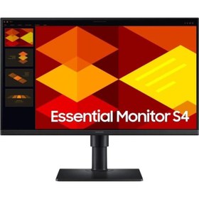 Resim Binbir Göz Bilgisayar Samsung 24” Essential S4 LS24D400GAUXUF 5ms 100hz Vesa 2xhdmı Displayport Pivot Monitör 