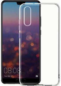 Resim Huawei P20 Kılıf Hgea Süper Silikon Kapak - Renksiz Renksiz 