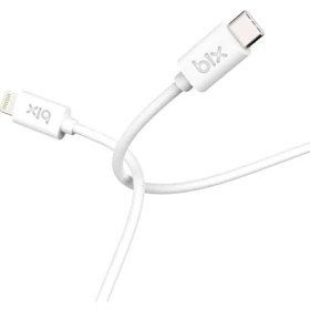 Resim TeknoKapsül Bix BX-IP01UC Type-C To Lightning 3A Hızlı Şarj Data Transfer Kablosu Beyaz 1 Metre 