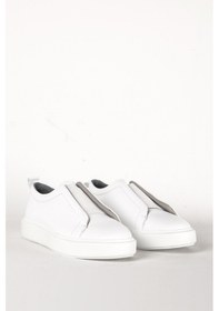 Resim Marcomen 17242 Gerçek Deri Erkek Bağcıksız Casual Ayakkabı Beyaz 