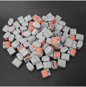 Resim Yifomall 3'lü Hızlı Bağlantı Terminali - 100 Adet Nylon Kasa, Güvenli Ve Dayanıklı 