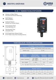 Resim Ems Kontrol - Taşınabilir Sıcaklık Nem Sensörü -20 - +60 C 