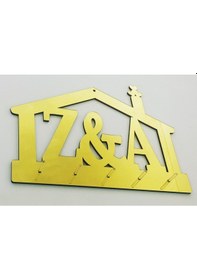 Resim Dekoratif Ev Desenli Pleksi Anahtarlık Askısı (457074449) 