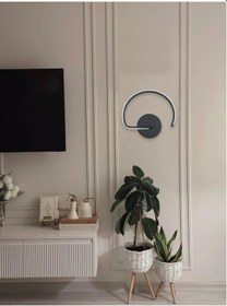 Resim Gigi Aplik Siyah Renk Gün Işığı Ledli Banyo Led Duvar Aplik Siyah 