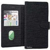 Resim Bonjux Samsung Galaxy A5 2017 Kumaş Kılıf Kredi Kartı Para Bölmeli Standlı Spor Cüzdan Kılıf 
